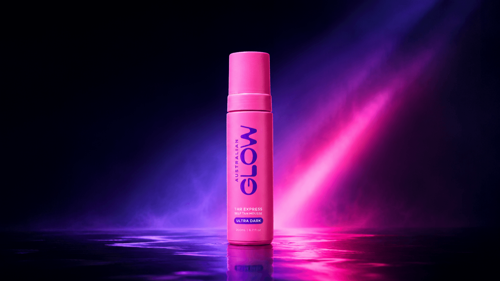 Sun-washed editorial campaign shot for the 1 Hour Express Mousse